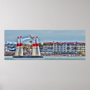 Röda tjurlufttävlingar - San Diego Poster