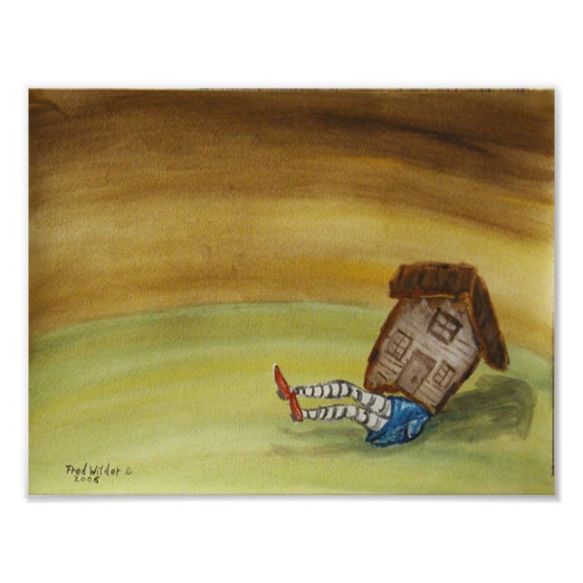 Röda Tofflor Fototryck (Framsidan)