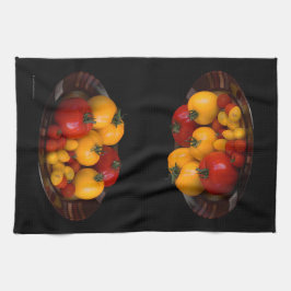 Röda tomater, Gult Tomater Kökshandduk