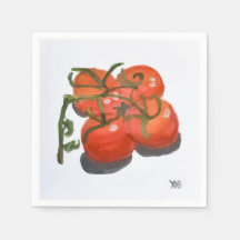 Röda tomater på vinet