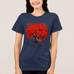 Röda Träd Bröllop T-shirts, presenter, klistermärk Tee Shirt