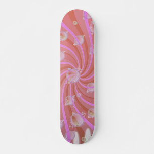 Röda trålar och Bubbles Rosa Skateboard Bräda 19,5 Cm