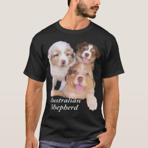 Röda Tri & röda Merle Aussievalper T-shirt