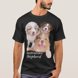 Röda Tri & röda Merle Aussievalper T-shirt