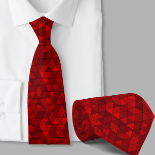 Röda trianglar Geometriskt mönster herr modern Slips