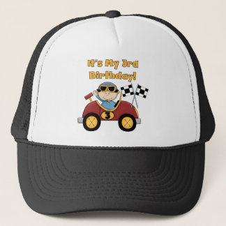 Röda Tshirts och gåvor för födelsedag för Truckerkeps