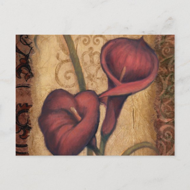 Röda tulpan II Vykort (Framsida)