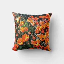 Röda tulpaner av Istanbul Kudde