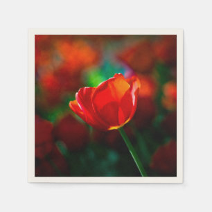 Röda tulpaner - Mystium of blooming Pappersservett
