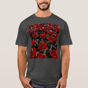 Röda tulpaner t shirt