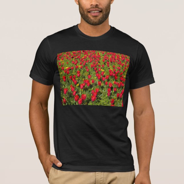 Röda tulpaner tee (Framsida)