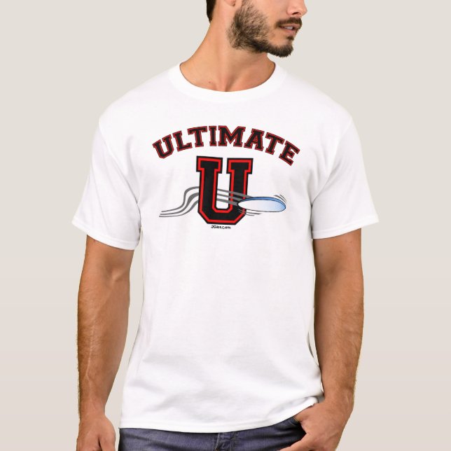 Röda UltimateU bultar sid2 Tee Shirt (Framsida)