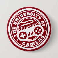 Röda Universiteten i Gamers Seal Gaming Button