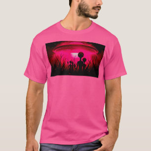 Röda Utomjordingar - Ufouap Sighting Över New jers T Shirt