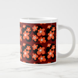 Röda vallmo jumbo mugg