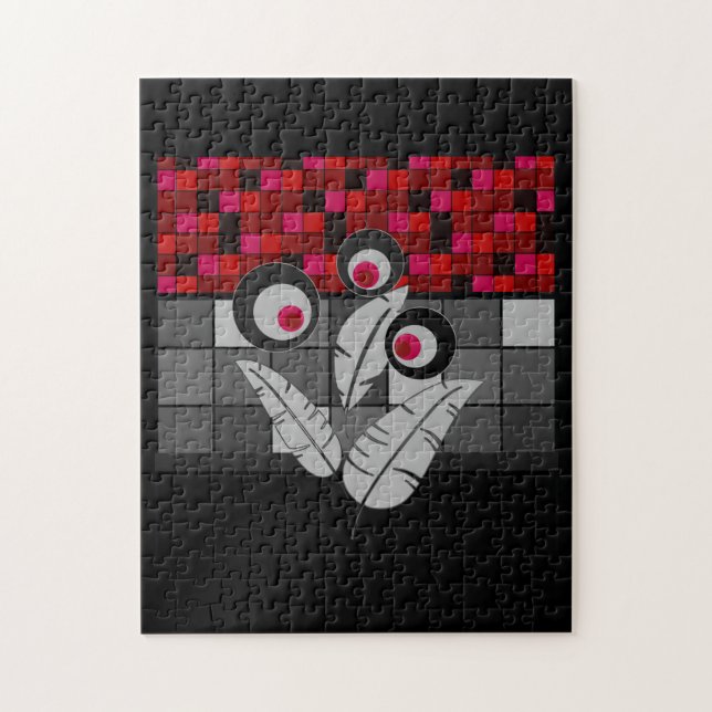 Röda vallmo pussel (Vertikal)