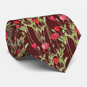 röda vallmor slips