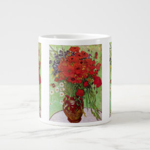 Röda vallmosor och tusenskönor av Vincent van Gogh Jumbo Mugg