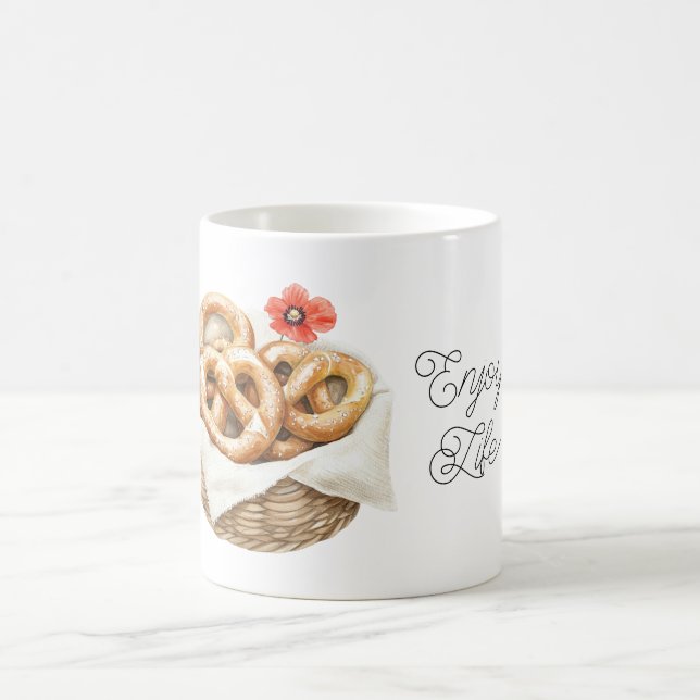 Röda vallmovallört Pretzels Kaffemugg (Center)