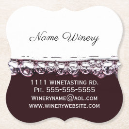 Röda vin-affärskortets kampanjunderlägg underlägg papper