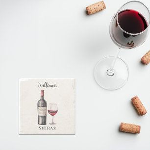 Röda Vin Älskare Underlägg - Personlig Vin