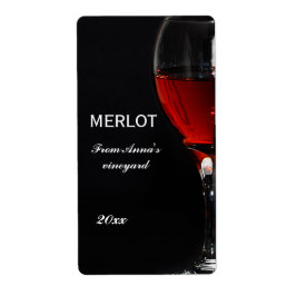 Röda Vin-glaset och flaska Fraktsedel