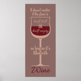 Röda Vin-glaset poster