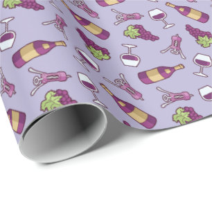 Röda Vin Mönster, Papper Presentpapper