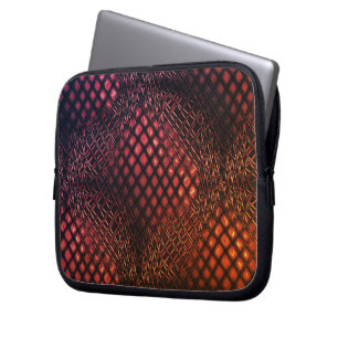 Röda vin som är ritad som en tangle av jute net laptop fodral