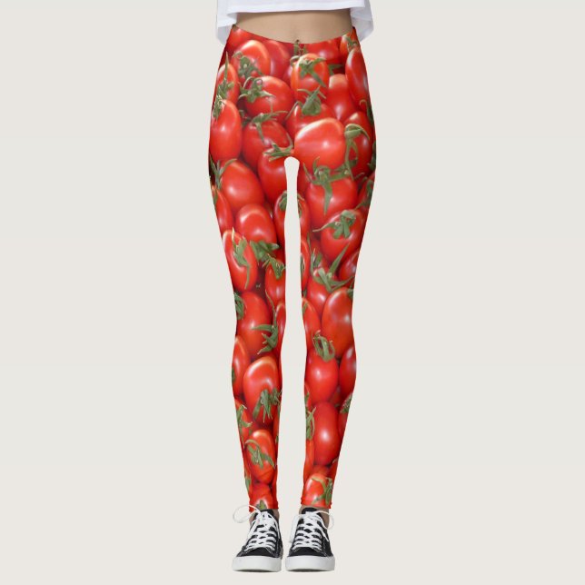 Röda Vinbärs Tomat Leggings (Framsida)