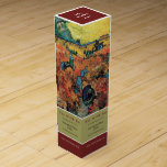 Röda vinodlingar, Van Gogh, Vin Pub/Winery Presentask För Vinflaska<br><div class="desc">Röda vinodlingar,  Van Gogh,  Vin Pub/Winery Vin Box av Affärskortet Store.</div>