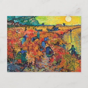 Röda vinodlingen av Van Gogh Vykort