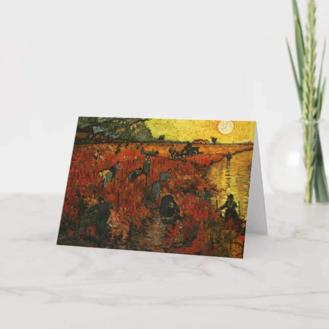 Röda vinodlingen i Arles Kort (Framsida)