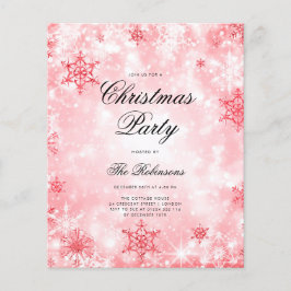 Röda VinterVonder-inbjudan Program & Meny