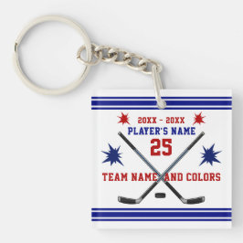 Röda, vit- och blåtthockeygåvor, personlig