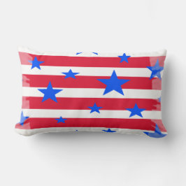 Röda vit- och blåttUSA stars och stripes Lumbarkudde