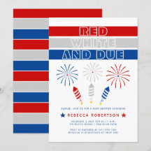 Röda vita, 4:e juli-filmare, babydusch