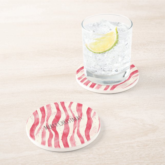 Röda Vita Candy Canes Jul   Underlägg (Sidan)