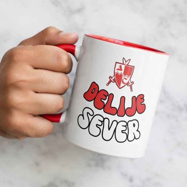 Röda Vita Delije Norra Red Crvena Zvezda Supporter Mugg (Skapare uppladdad)