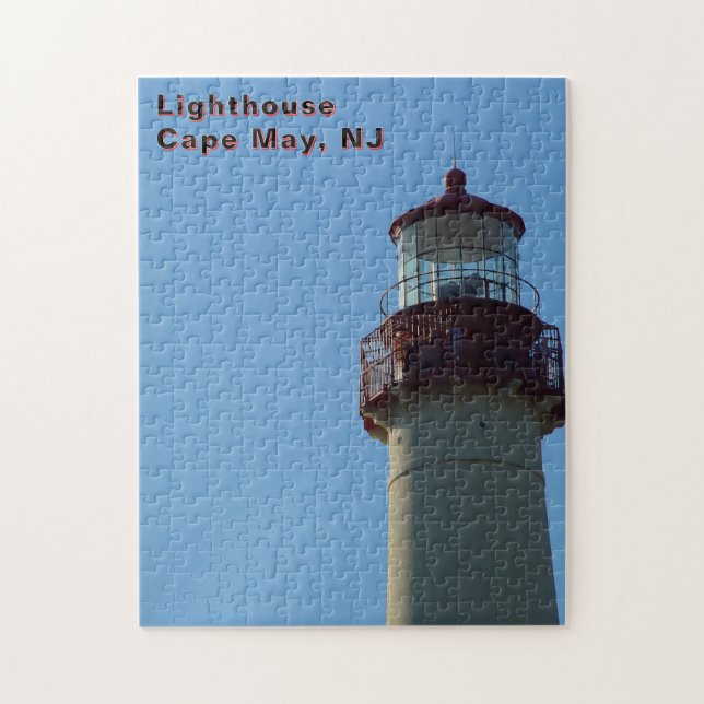 Röda vita fyr, Cape May, NJ Pussel (Vertikal)