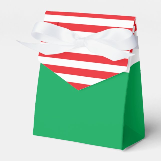 Röda Vita Gröna Jul Presenteringslådor Presentaskar (Framsidan Sidan)