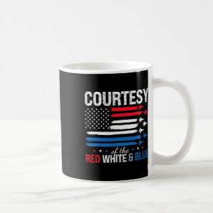 Röda vita och blå 4 juli Kvinnor i vitt Kaffemugg