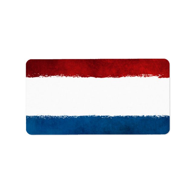 Röda vita och blå Adressetiketter (Framsidan)