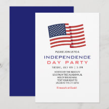 Röda vita och blå Fjärde juli Independence day