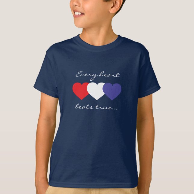 Röda vita och blå hörn t shirt (Framsida)