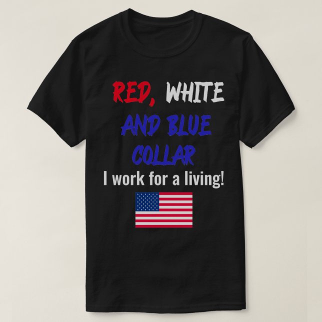 Röda vita och blå kronor t shirt (Design framsida)