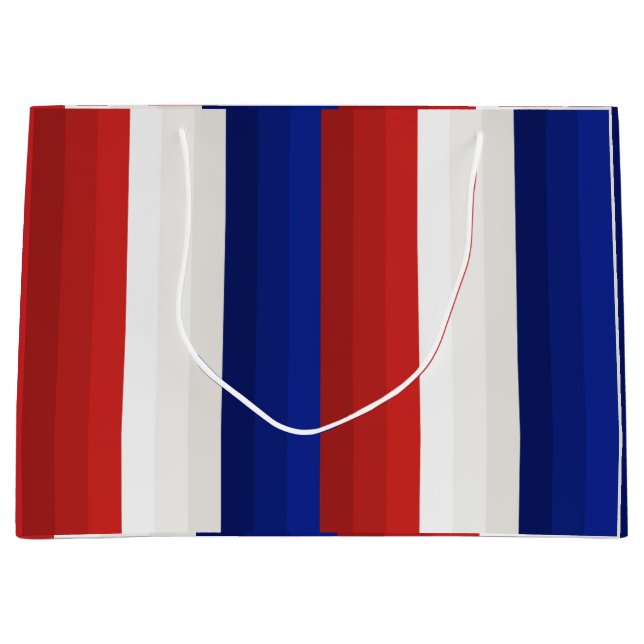 Röda, vita och blå patriotiska gradientränder (Framsidan)