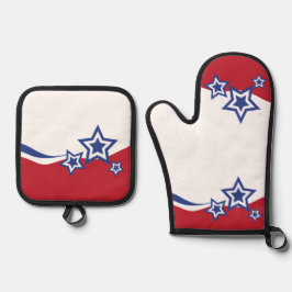 Röda, vita och blå stjärnor