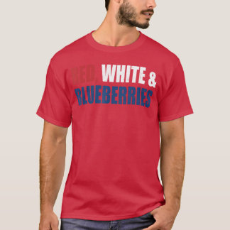 Röda Vita och Blåbär Patriotiskt gåva T Shirt