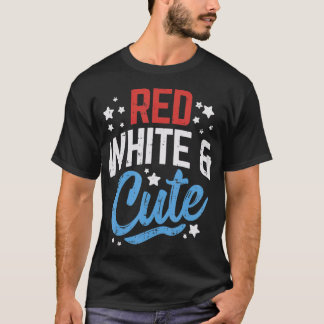 Röda vita och späda USA 4:e juli Patriot Women T Shirt